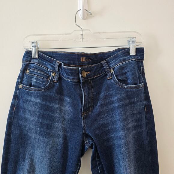 Kut from the Kloth Dark Wash Cropped Denim Jeans Size 4 - Picture 3 of 6